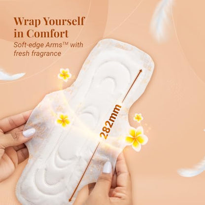 Image 6 of Niine Dry Comfort XL Sanitary Pads for Women |36 Pads, Pack of 1| 282 mm Long| Fast Absorption| Prevents Wetness & Leakage| Enjoy Leak-free Periods |With Anti-Leak Flow Channel