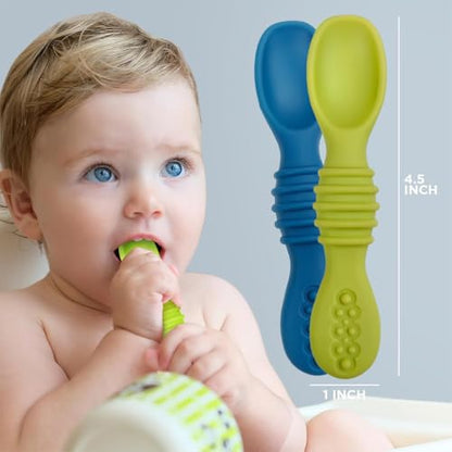 Image 3 of TONY STARK Baby Silicone Spoon Set of 2