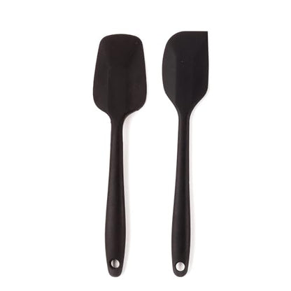Image 1 of Black / Pack of 2 for the product Frenchware Non-Stick Silicone Spatula Set