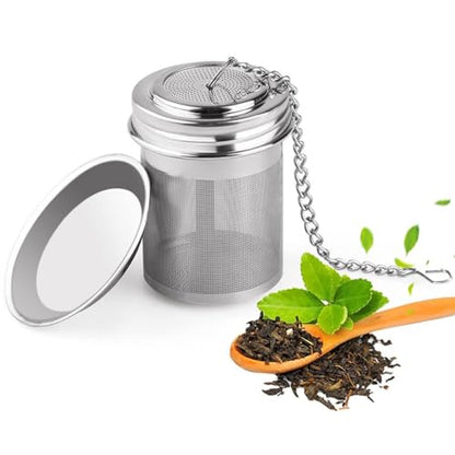 Image 1 of Default Title for the product Supvox Tea Infuser SUS Tea Filter Fine Mesh Strainer with Tray for Mugs