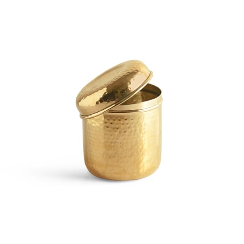 Image 3 of ExclusiveLane Roundabout Keepsake Multi-Utility Storage Brass Jar & Container 850 ml