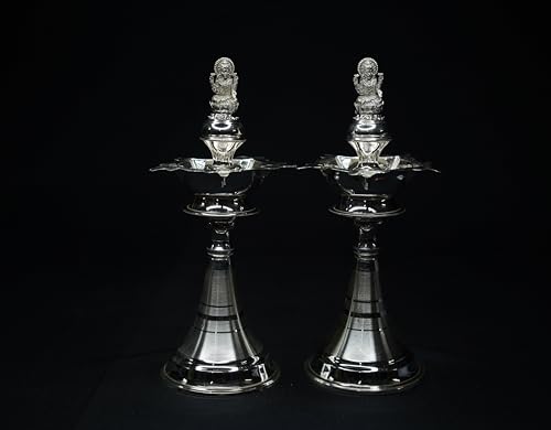 Image 2 of Dista Silvers Diya with Laxmi Design 130g