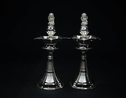 Image 2 of Dista Silvers Diya with Laxmi Design 130g