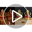 Image 2 of Gold Art India Kamal Laxmi Ganesha Gold Plated Idol with Enamel Color and Gold Plated Coin (4" Inch)