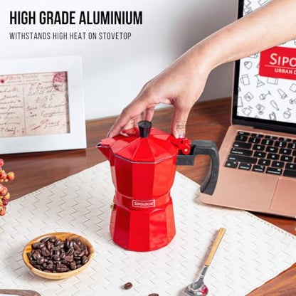 Image 3 of Sipologie Roma Moka Pot Espresso Maker, 180ml