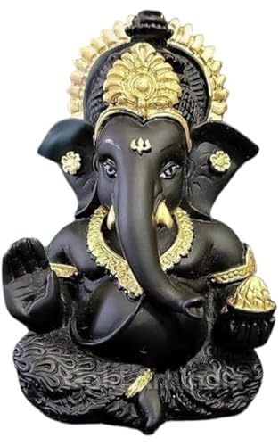 Image 1 of Default Title for the product Ganesh Idol for Car Dashboard Small Ganesha Murti Ganpati Idol for Home Decor Puja Lord Ganesh Statue Gift for Office Desk Puja Room (3 Inch)
