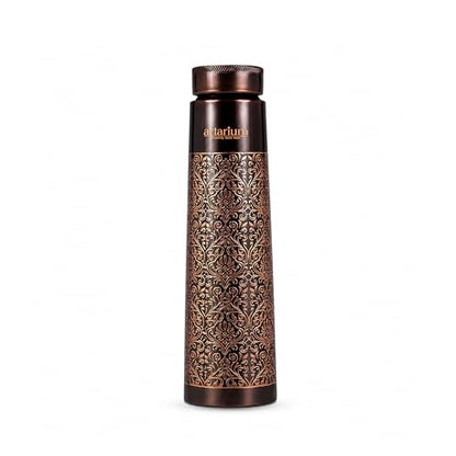 Image 1 of Antique Etching Bottle for the product Artarium Copper Water Bottle