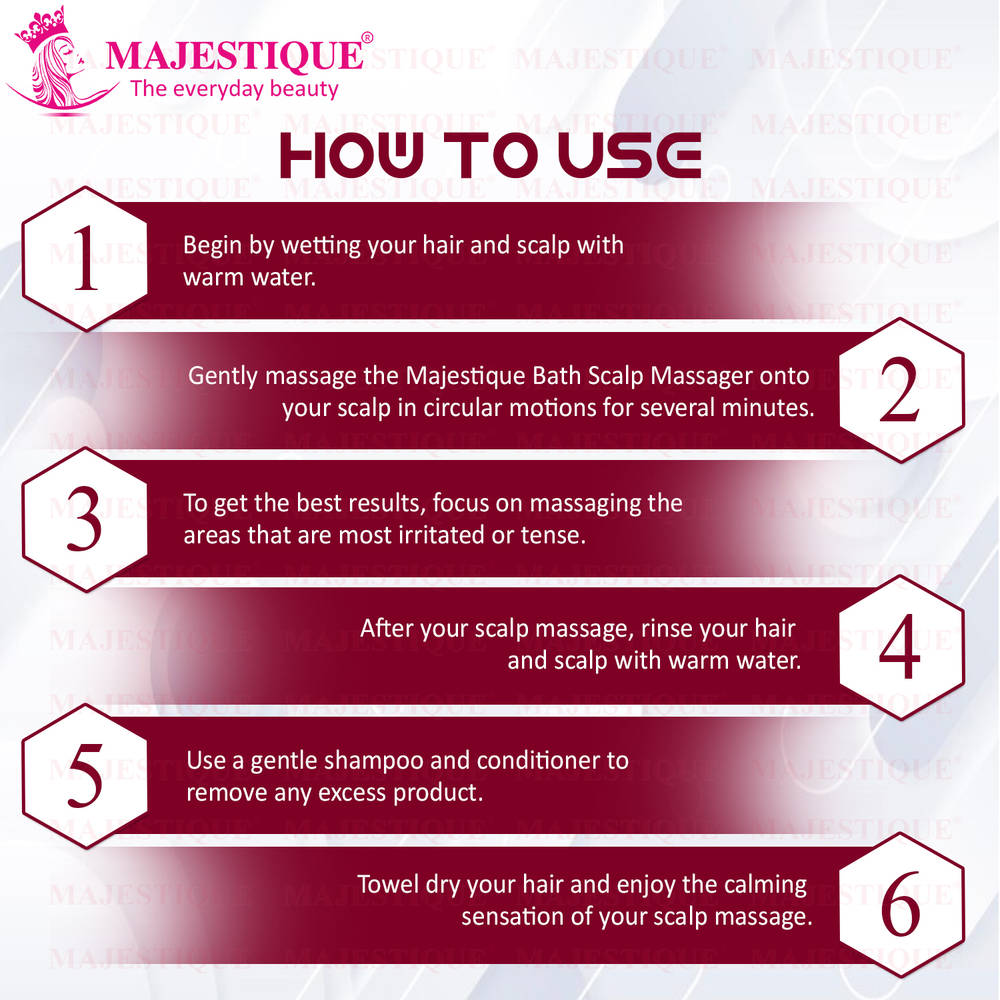 Image 2 of Majestique Bath Scalp Massager Stress & Tension Relief