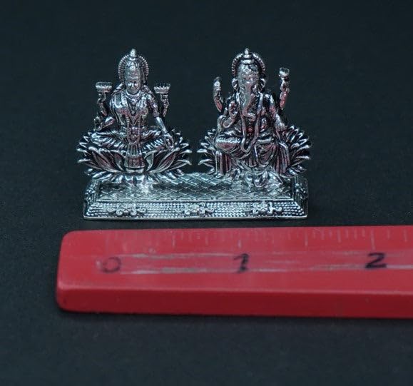 Image 4 of Dista Silvers Antique Lakshmi Ganesh Idol, 20g