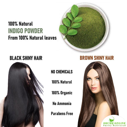 Image 2 of Shudh Online Indigo Powder Organic for Hair Black Colour