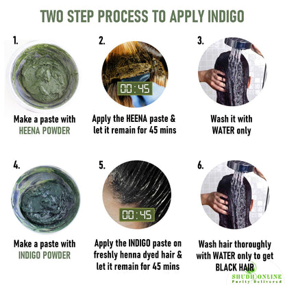 Image 4 of Shudh Online Indigo Powder Organic for Hair Black Colour