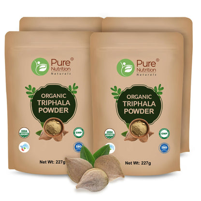 Image 4 of 227 gm / Pack of 4 for the product Pure Nutrition Organic Triphala Fruits Powder