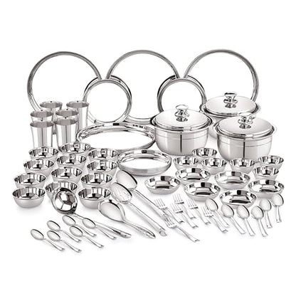 Image 4 of 70 Pcs for the product neelam Stainless Steel Dinner Set