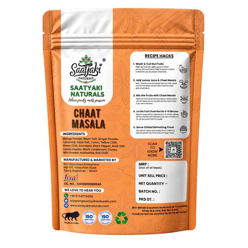 Image 7 of SAATYAKI NATURALS Dilli Chaat Masala