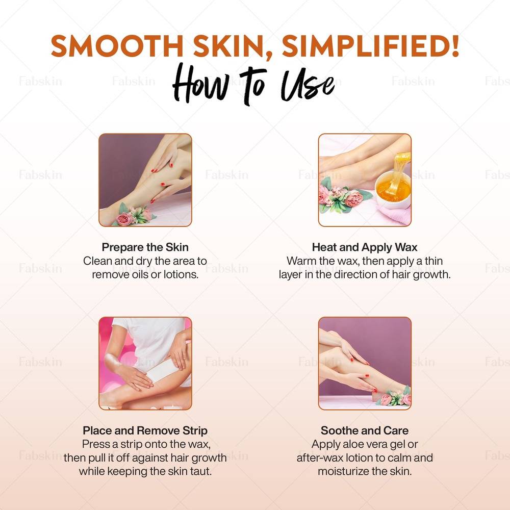 Image 4 of Fabskin Hair Removal Sugar Wax With Argan Oil Microwavable Jar with Wooden Applicator Spatula