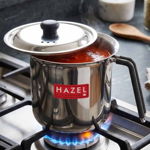 Image 11 of Tope with Lid & Handle / 1.7 litres for the product HAZEL Steel Milk Pot
