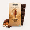 Image 1 of Default Title for the product THELOFFY Sugar Free Almond 55% Cocoa Dark Chocolate - 100 g