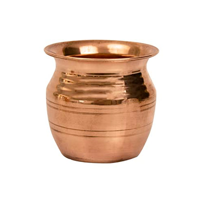 Image 1 of Large for the product Spillbox Traditional Handcrafted Copper Lota (Large)