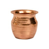 Image 1 of Large for the product Spillbox Traditional Handcrafted Copper Lota (Large)
