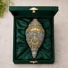 Image 1 of Default Title for the product Dev Aastha 999 Silver & Gold Plated Ganesh Shankh Home Decor 8 Inch