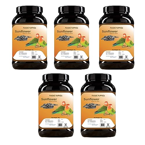 Image 8 of Container - Sunflower Seed 5Kg for the product Foodie Puppies Striped Sunflower Seeds Bird Food