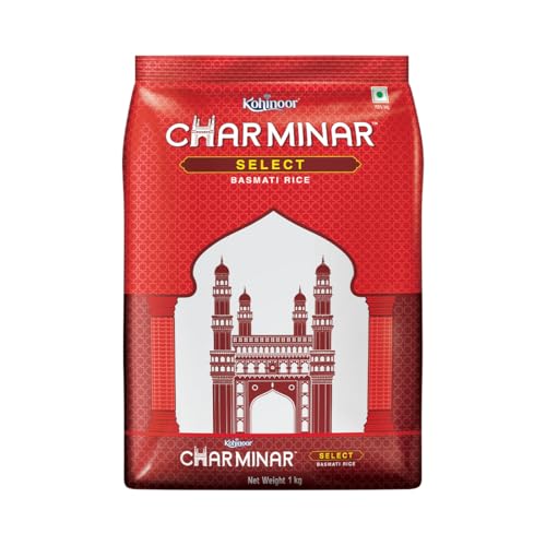 Image 1 of 1 kg / Pack of 1 for the product Kohinoor Charminar Select Basmati Rice