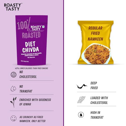 Image 4 of Roasty Tasty Diet Chivda 100g x 4 Packs