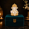 Image 1 of Default Title for the product Gold Art India Ganesha Idol for Car Dashboard & Kamdhenu Idol for Vastu Decor (Gold Off White (Cream), Oval)