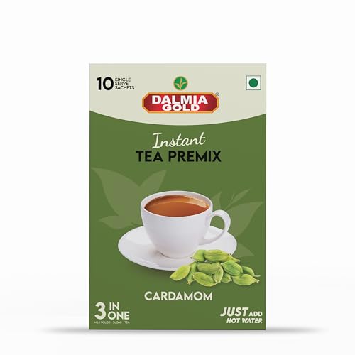 Image 1 of Default Title for the product Dalmia Gold Instant Tea Premix Elaichi Flavour 14g x 10 Sachets