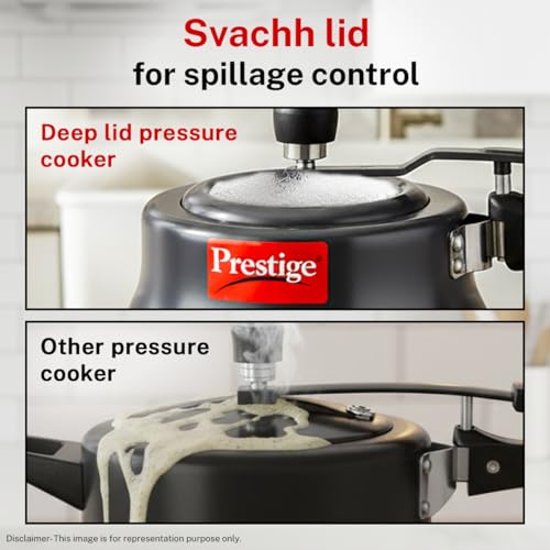Image 6 of Prestige 3 Litre Hard Anodized Nakshatra Plus Inner Lid Pressure Cooker