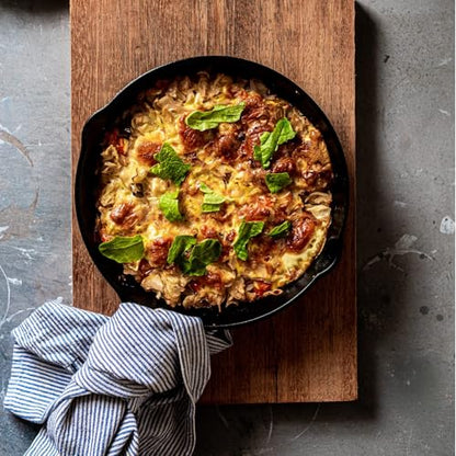 Image 3 of Meyer Pre-Seasoned Cast Iron 3 Piece Cookware Set - 20cm Frypan + 20cm Kadai with Interchangeable Lid