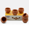 Image 1 of Default Title for the product Mitti Cool Handcrafted Terracotta Clay Jully Cup Set - 150ml 6-Piece