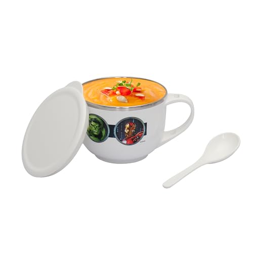 Image 1 of Default Title for the product Jaypee Plus Stainless Steel Disney Printed Souptok Prime Soup Bowl with Lid & Spoon 700 Ml