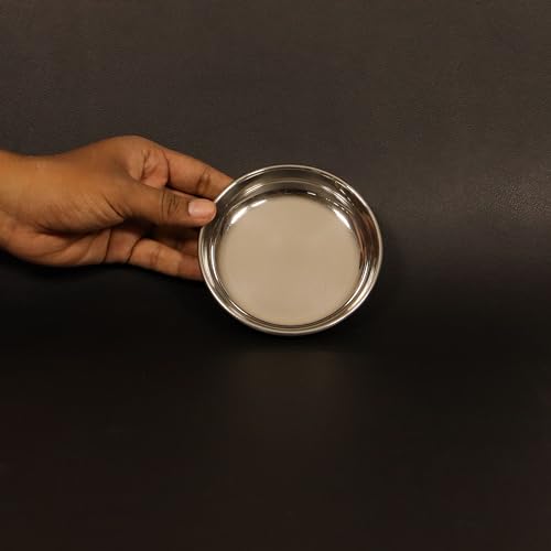 Image 6 of Spillbox Stainless Steel Halwa Plates