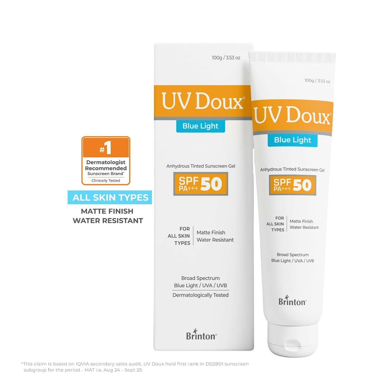 Image 3 of Brinton Uv Doux Blue Sunscreen Gel