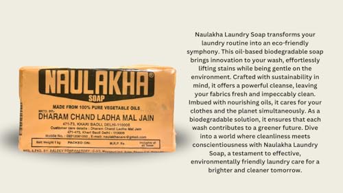 Image 7 of Naulakha Soap Bar 1 Kg With Herbal Hair Shampoo 300 Ml|Laundry Soap|Natural Ingredients|Sulfate & Paraben Free|Harsh Chemical Free