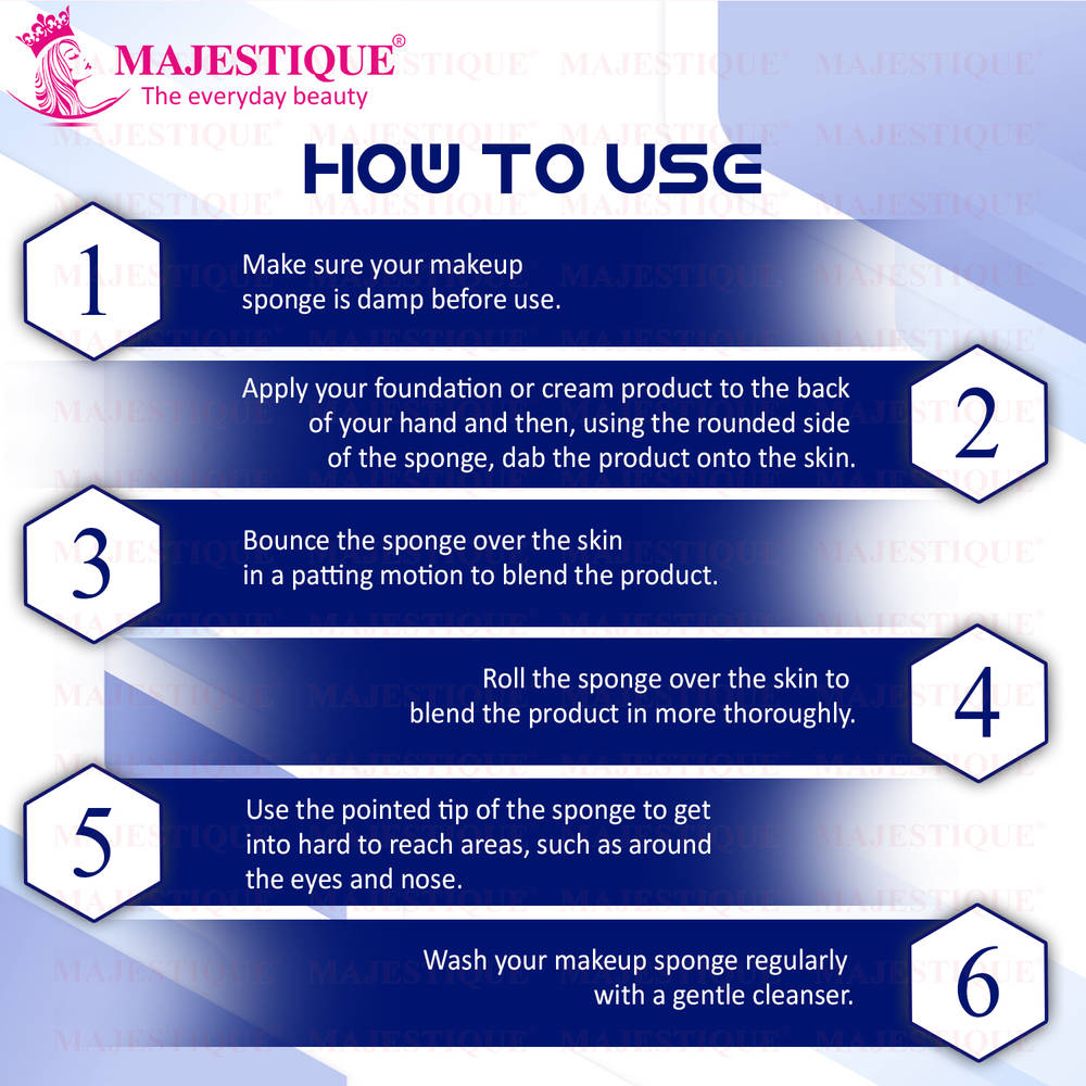 Image 3 of Majestique Beauty Blender Sponge With Holder Case