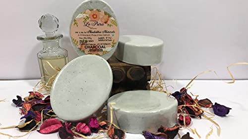 Image 1 of Pack of 1 for the product Le Pura Charcoal Handmade Soap – Deep Cleansing, Detoxifying & Skin-Purifying 100g (Pack of 5+1)