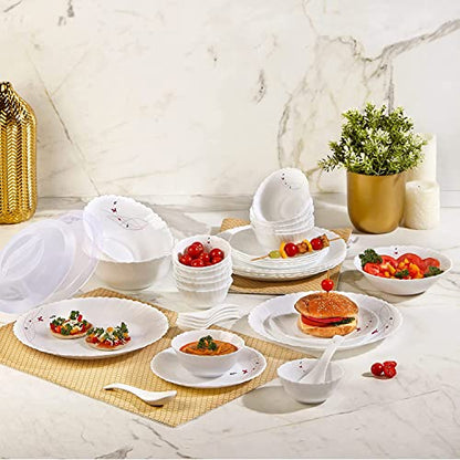 Image 3 of Cello Opalware Dazzle Series Lush Fiesta 35 Piece Dinner Set