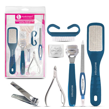Image 1 of 7 pcs for the product Majestique Professional Manicure And Pedicure Tools Kit - Color May Vary