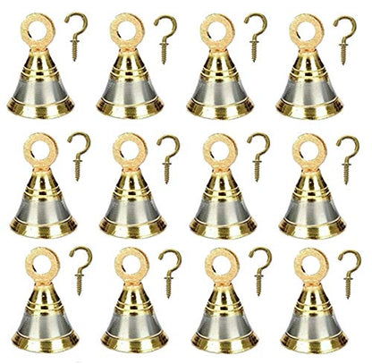 Image 14 of Uapan Brass Pooja Room Bells with J Hook