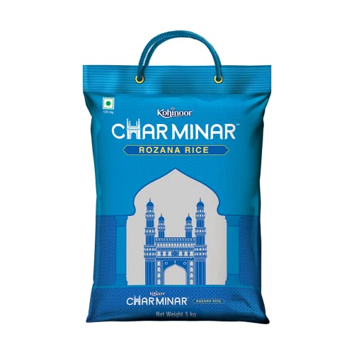 Image 2 of 5 kg/(Pack of 1) / Rozana for the product Kohinoor Charminar Select Basmati Rice