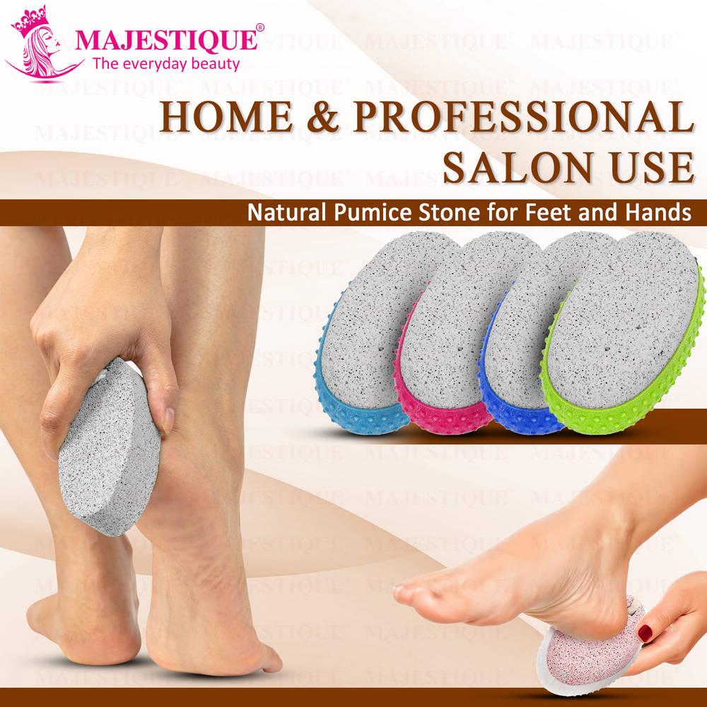Image 6 of Majestique Pumice Stone With Grip - Combo Pack, Bathing & Foot Cleaning Stone