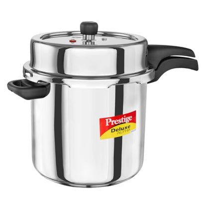 Image 4 of 10 Litres for the product Prestige Stainless Steel Deluxe Alpha Svachh Outer Lid Pressure Cooker