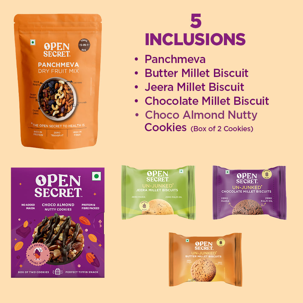 Image 2 of Open Secret Dry Fruits and Cookies Gift Box |  Gift Hamper