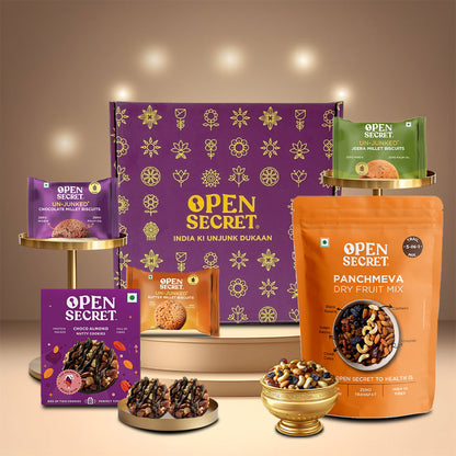 Image 1 of Open Secret Dry Fruits and Cookies Gift Box |  Gift Hamper