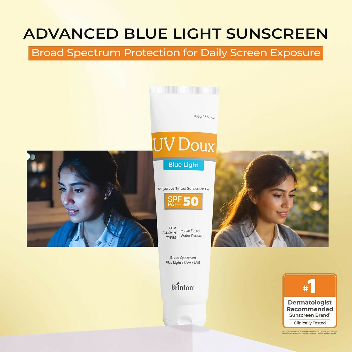 Image 8 of Brinton Uv Doux Blue Sunscreen Gel