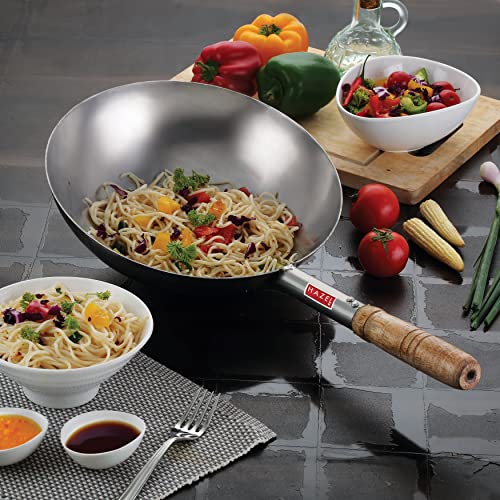 Image 2 of HAZEL Chinese Wok with Handle 30.5 cm 3500 ml