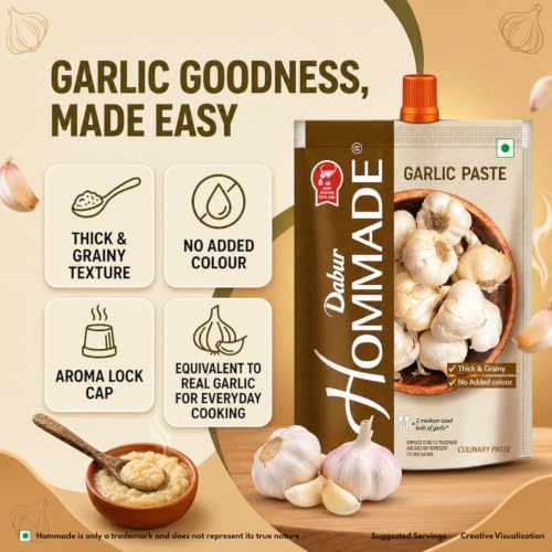 Image 5 of Dabur Hommade Garlic Paste, 200 Gm