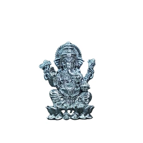 Image 1 of Default Title for the product Dista Silvers Antique Lotus Ganesh 60.68g